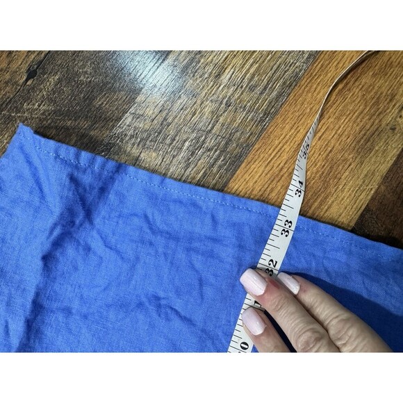 St. Tropez West 100% Linen Dress Blue Sleeveless Women's Sz Small - Picture 6 of 6